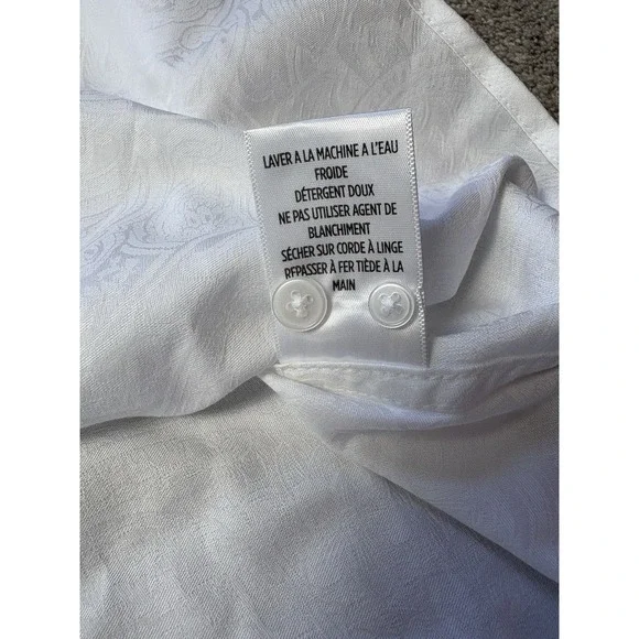 New Robert Graham XL Waycross Paisley Print Long Sleeve Shirt Classic Fit White - Picture 9 of 9